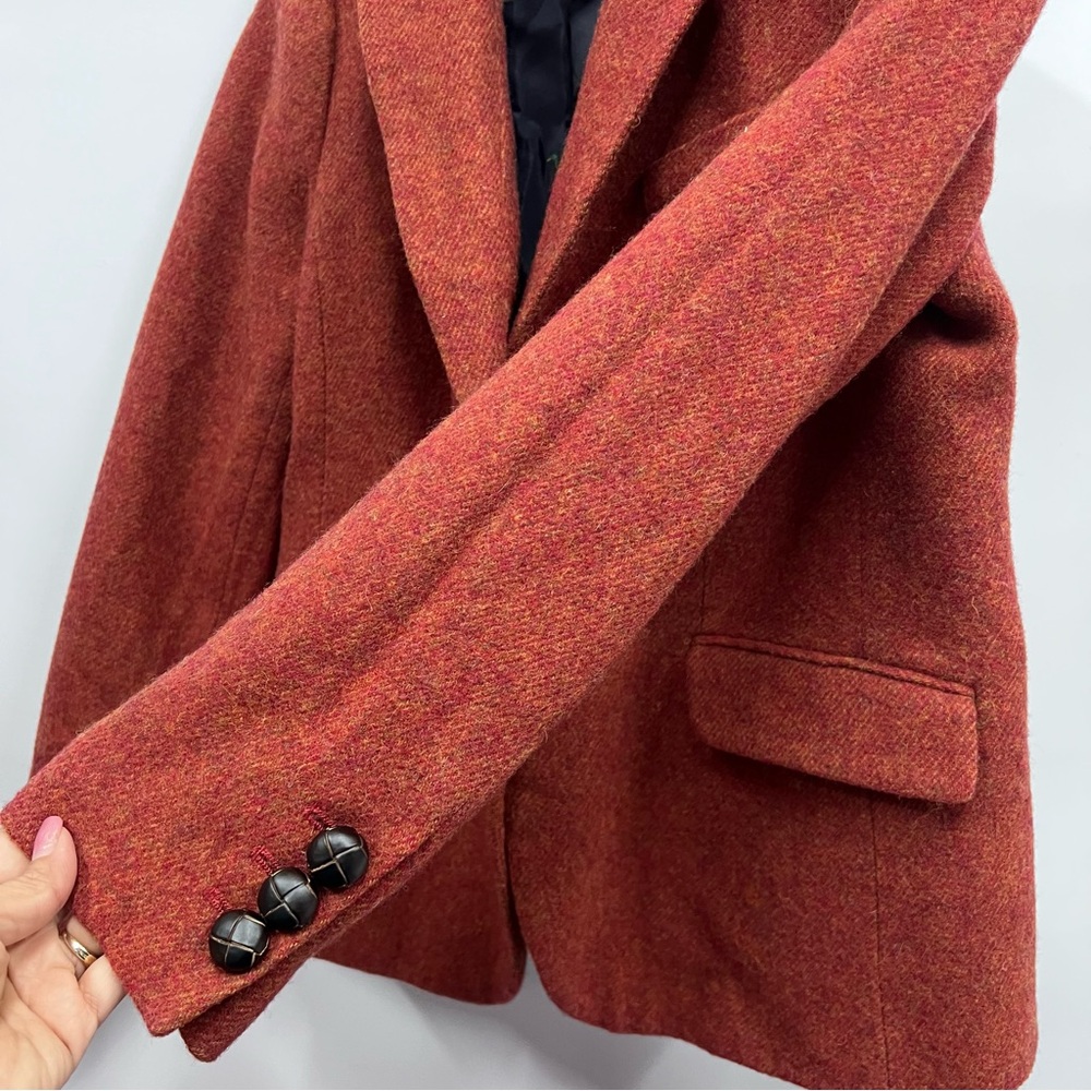 Talbots Rust Tweed Blazer Jacket - Picture 14 of 16